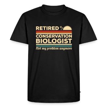 Biologiste de la conservation à la retraite Ce n’est pas mon problème - T-shirt Premium bio Homme - noir - Devant - Nico (187cm)