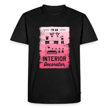 Je suis un décorateur d’intérieur - T-shirt Premium bio Homme - noir - Devant - Nico (187cm)