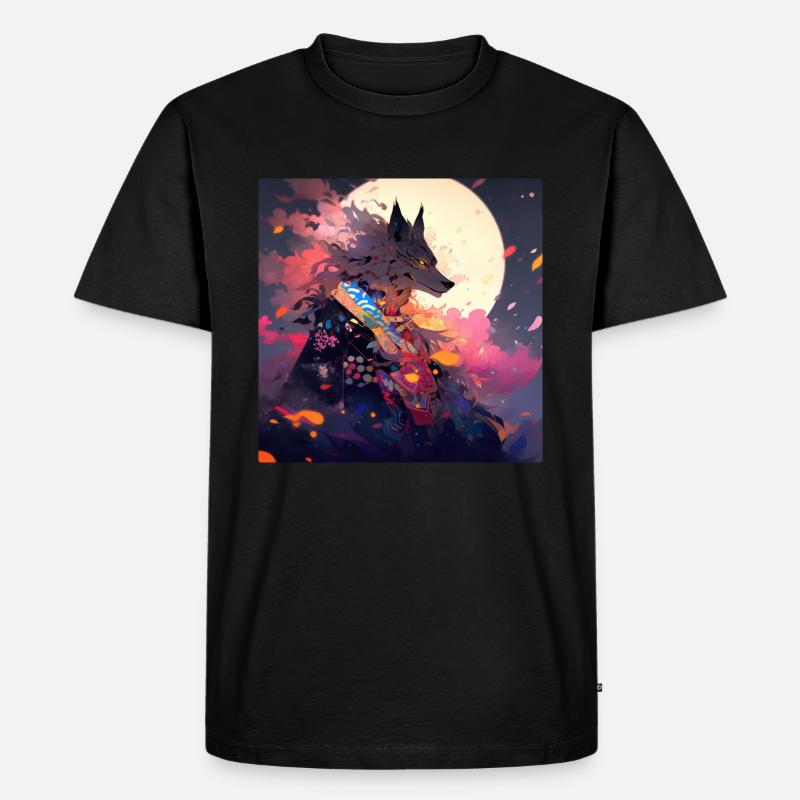 fire wolf - Männer Premium Bio T-Shirt - undefined