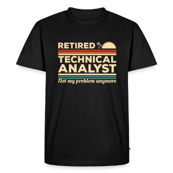 This Technical Analyst Needs Wine - Men's Premium Organic T-Shirt - black - Front - Nico (187cm)