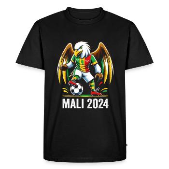 Mali 2024 Maillot Aigle Malien Supporter Football - T-shirt Premium bio Homme - noir - Devant - Nico (187cm)