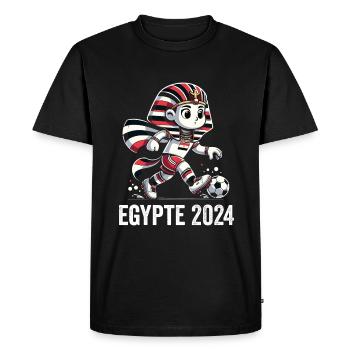 Egypt 2024 Egyptian Pharaoh Supporter Jersey - Men's Premium Organic T-Shirt - black - Front - Nico (187cm)