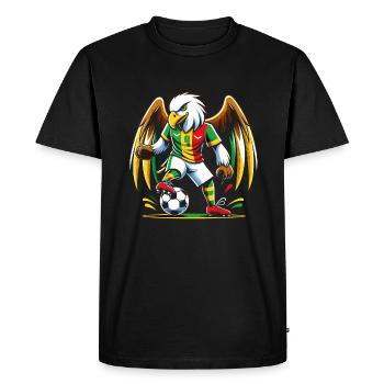 Mali Maillot Aigle Malien Supporter Football - T-shirt Premium bio Homme - noir - Devant - Nico (187cm)