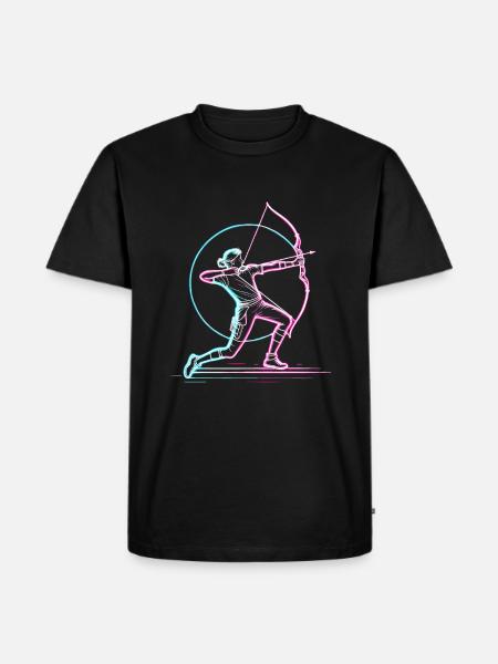 Archer Archery Bow And Arrow Archers - Men's Premium Organic T-Shirt - black