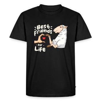 Sheep Lover Friend Lamb Lambs - Men's Premium Organic T-Shirt - black - Front - Nico (187cm)