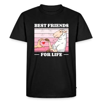 Ami Amant De Moutons Agneau Agneaux - T-shirt Premium bio Homme - noir - Devant - Nico (187cm)