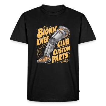 Bionic Custom Parts Knee Club Joint Replacement - Men's Premium Organic T-Shirt - black - Front - Nico (187cm)
