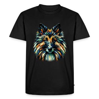 Polygon Art Berger Belge Groenendael Belge - T-shirt Premium bio Homme - noir - Devant - Nico (187cm)