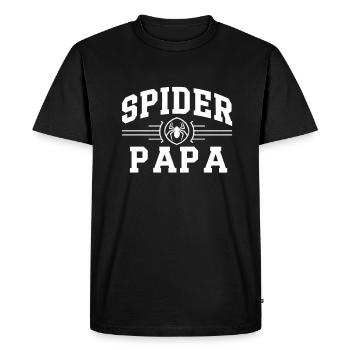 Spider Papa Araignée Cadeau Super Héros - T-shirt Premium bio Homme - noir - Devant - Nico (187cm)
