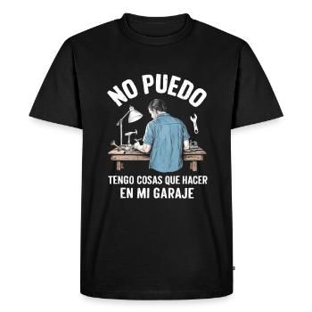 I Can't Got Things To Do In My Garage - Men's Premium Organic T-Shirt - black - Front - Nico (187cm)