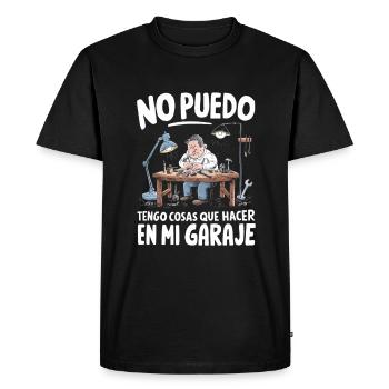 I Can't Got Things To Do In My Garage - Men's Premium Organic T-Shirt - black - Front - Nico (187cm)