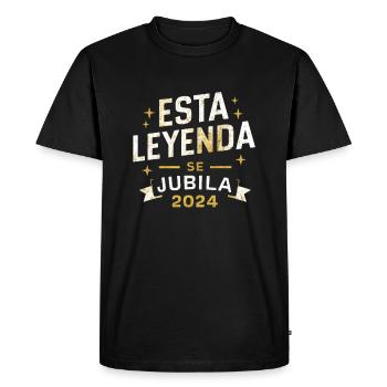 Cette légende prend sa retraite en 2024 - T-shirt Premium bio Homme - noir - Devant - Nico (187cm)