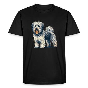 Art géométrique Havanais Havanais - T-shirt Premium bio Homme - noir - Devant - Nico (187cm)