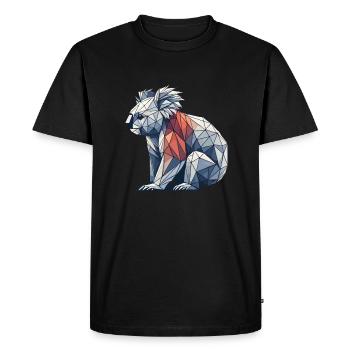 Geometric Art Koala Koalas - Men's Premium Organic T-Shirt - black - Front - Nico (187cm)