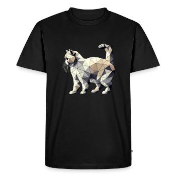 Geometric Art LaPerm LaPerms - Men's Premium Organic T-Shirt - black - Front - Nico (187cm)
