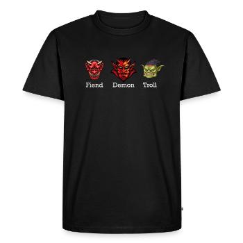 Fiend, Démon, Démon, Troll, Subtil Anti- - T-shirt Premium bio Homme - noir - Devant - Nico (187cm)