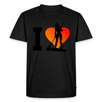 Standup Paddling Sup Hommes Femme Standup Paddlebo - T-shirt Premium bio Homme - noir - Devant - Nico (187cm)