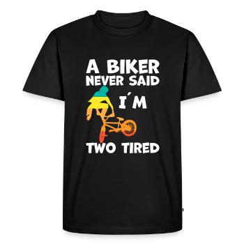 BMX Biker Racing Cascade - T-shirt Premium bio Homme - noir - Devant - Nico (187cm)