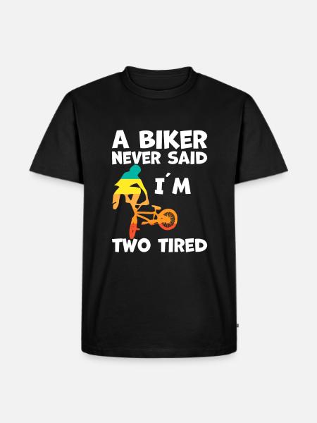 BMX Biker Racing Stunt - Men's Premium Organic T-Shirt - black