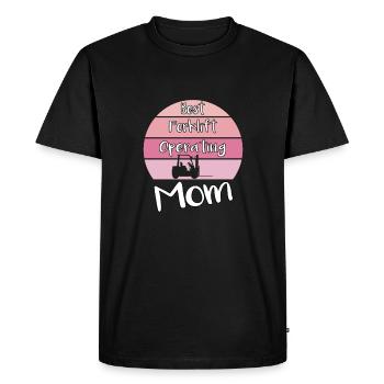 Ouvrier d’entrepôt Grand magasin Conducteur de chariot élévateur - T-shirt Premium bio Homme - noir - Devant - Nico (187cm)