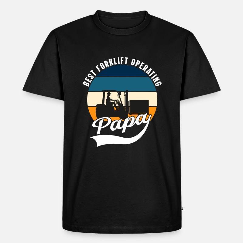Lagerarbeiter Warenhaus Gabelstaplerfahrer - Männer Premium Bio T-Shirt - Schwarz