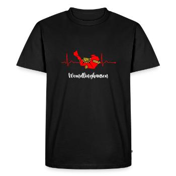 Lipperland Ostwestfalen Lippe Wendlinghausen - Men's Premium Organic T-Shirt - black - Front - Nico (187cm)