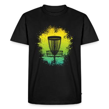 Disc Golf Design Disc Golfer Sport Disc Golf - T-shirt Premium bio Homme - noir - Devant - Nico (187cm)
