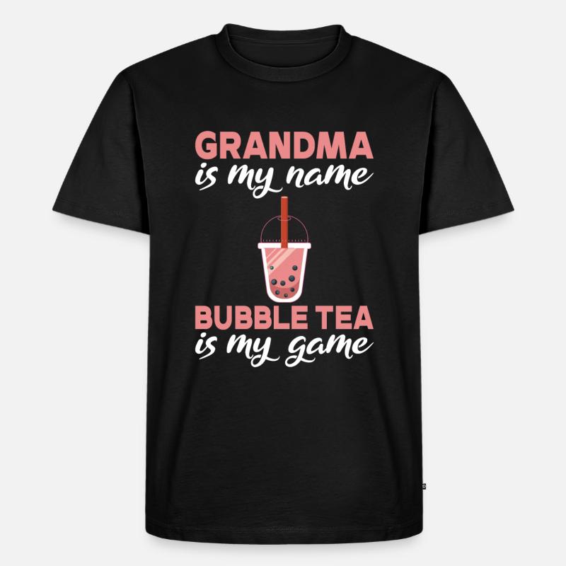 Bubble Tea Lover Geschenk - Männer Premium Bio T-Shirt - Schwarz