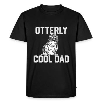 Otterly Cool Dad Drôle de fête des pères Papa de Daught - T-shirt Premium bio Homme - noir - Devant - Nico (187cm)