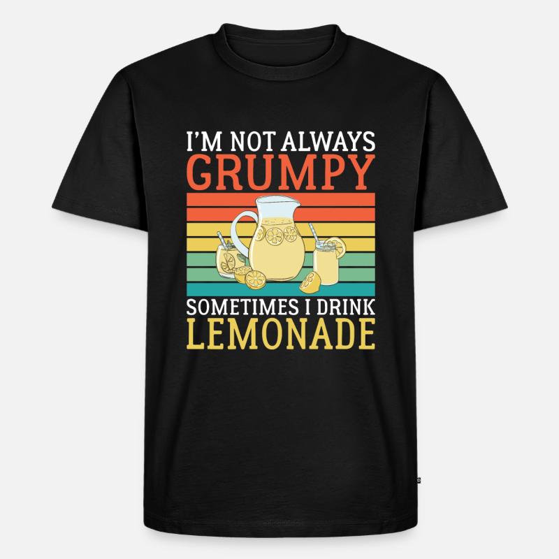 Limonade Geschenkideen - Männer Premium Bio T-Shirt - Schwarz