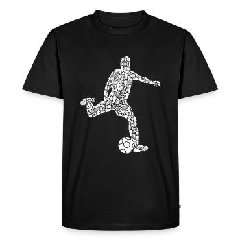 Soccer Player Symbols Soccer Player Soccer Player - Men's Premium Organic T-Shirt - black - Front - Nico (187cm)