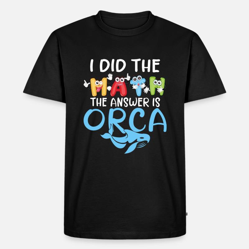Orca Wal Geschenke - Männer Premium Bio T-Shirt - Schwarz