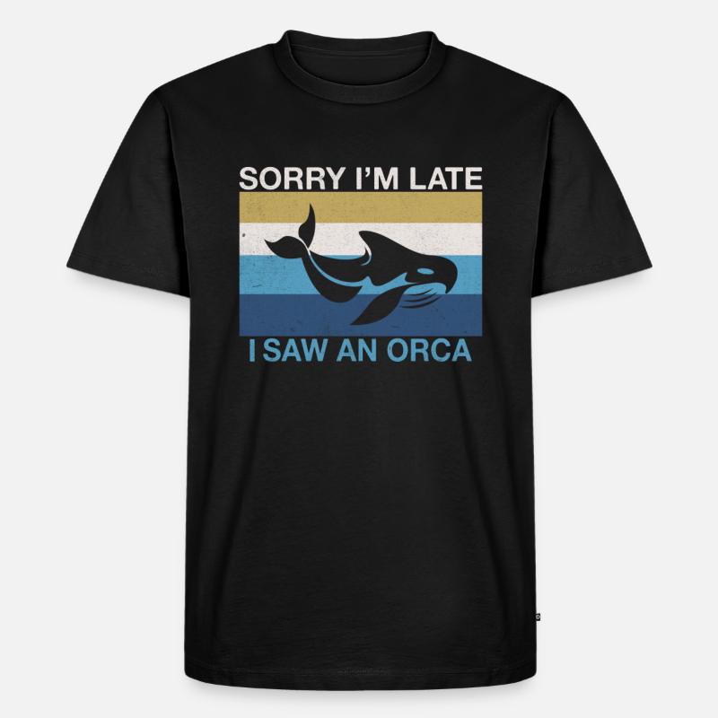 Orca Wal Geschenke - Männer Premium Bio T-Shirt - Schwarz