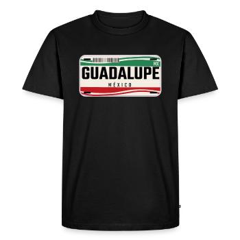 Guadalupe Plaques de véhicule mexicaines personnalisées w - T-shirt Premium bio Homme - noir - Devant - Nico (187cm)
