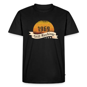 1969 Still rockin - Cool birthday Gift - Men's Premium Organic T-Shirt - black - Front - Nico (187cm)