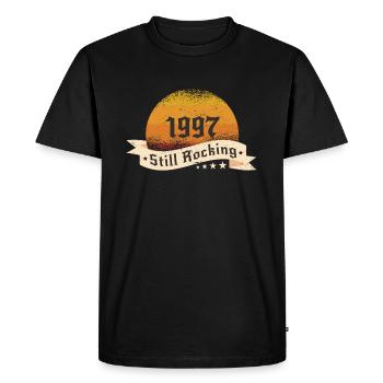1997 Still rockin - Cadeau d’anniversaire cool - T-shirt Premium bio Homme - noir - Devant - Nico (187cm)