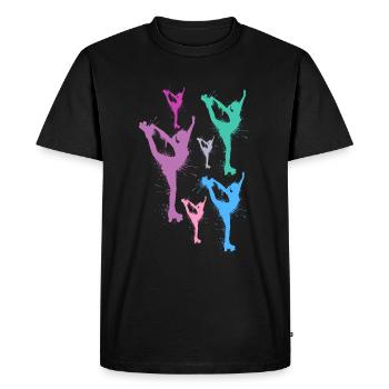 patins à roulettes enfants patinage à roulettes patins à roulettes filles - T-shirt Premium bio Homme - noir - Devant - Nico (187cm)