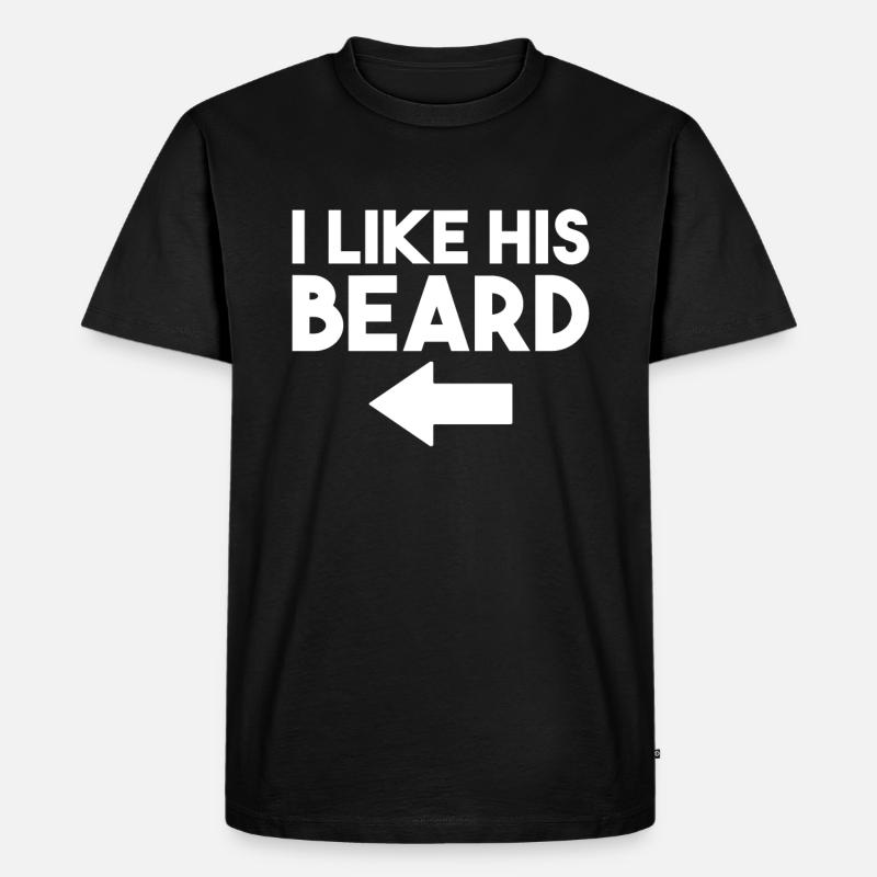 Giftidea Beard Men - Männer Premium Bio T-Shirt - Schwarz