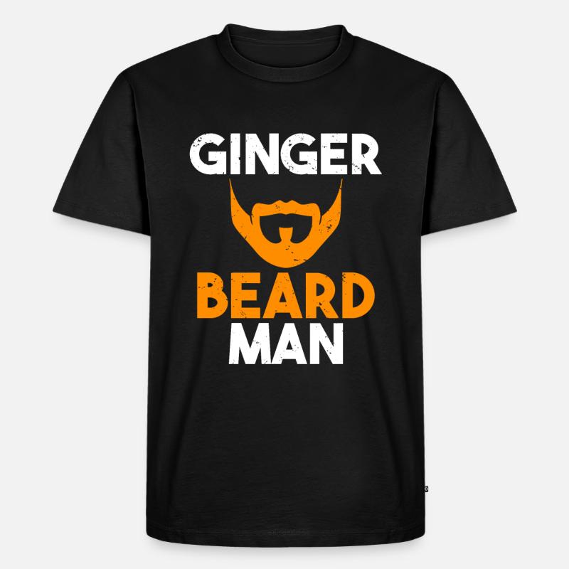 Giftidea Beard Men - Männer Premium Bio T-Shirt - Schwarz