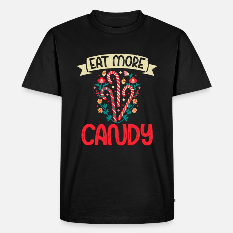 Candy Gift - Männer Premium Bio T-Shirt - Schwarz