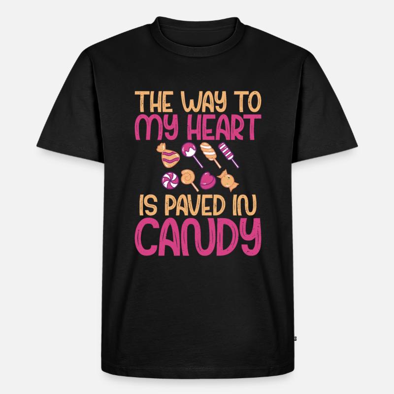 Candy Gift - Männer Premium Bio T-Shirt - Schwarz