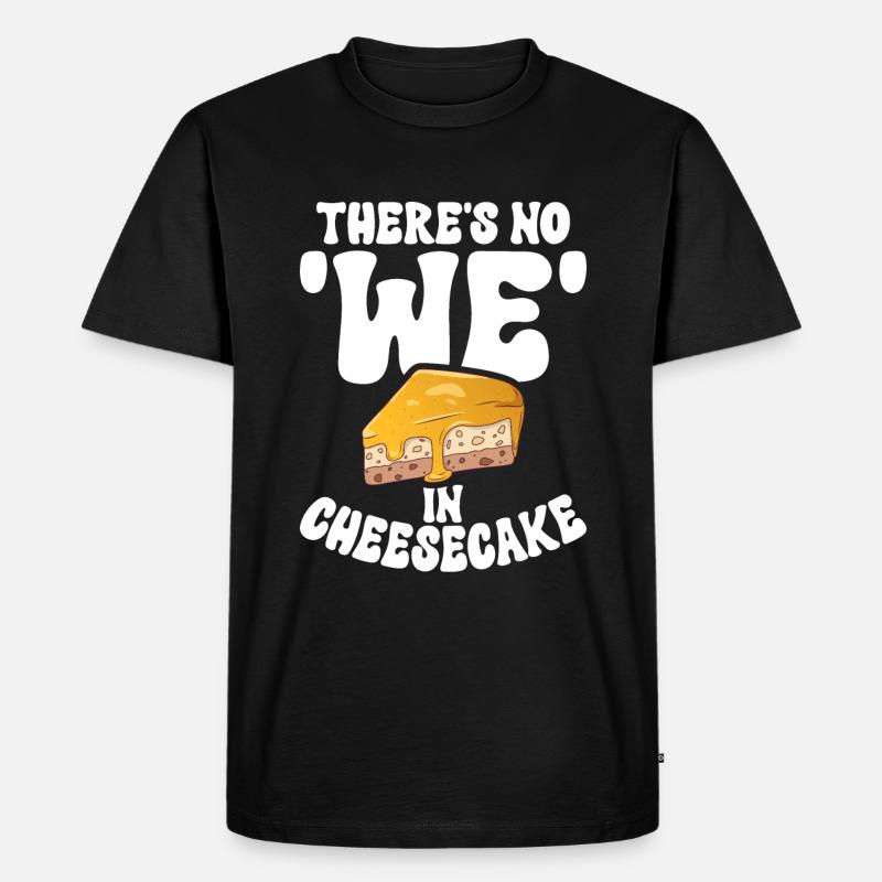 Cheesecake Gift - Männer Premium Bio T-Shirt - Schwarz