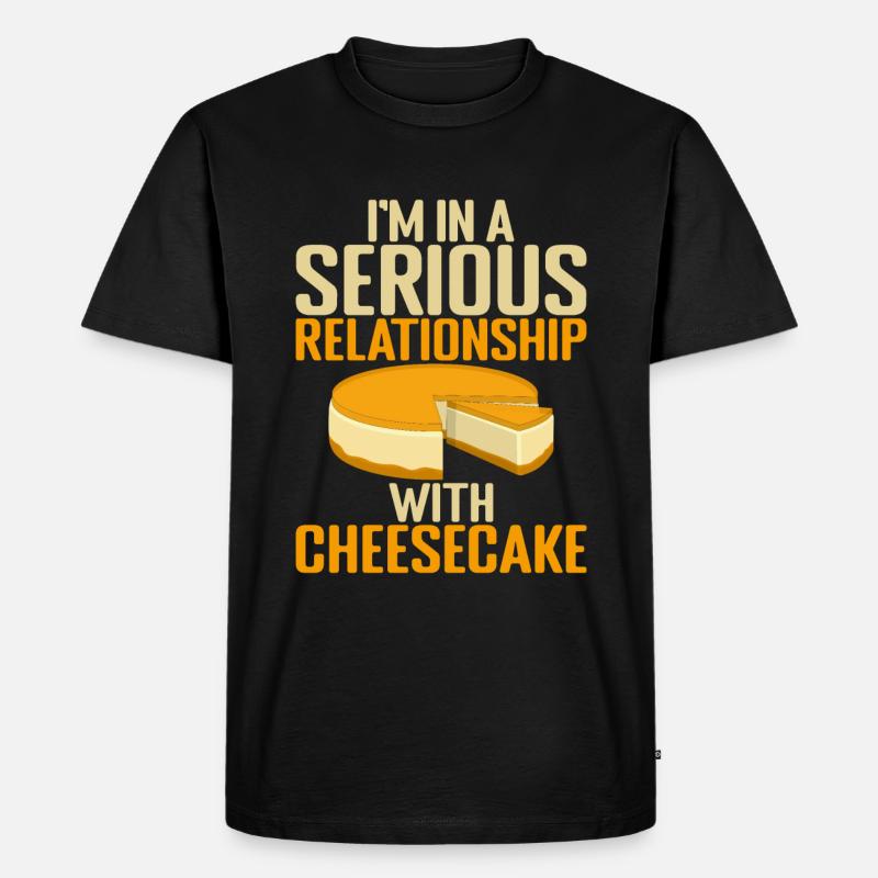 Cheesecake Gift - Männer Premium Bio T-Shirt - Schwarz