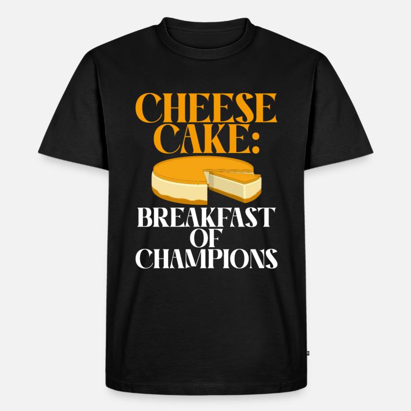 Cheesecake Gift - Männer Premium Bio T-Shirt - Schwarz