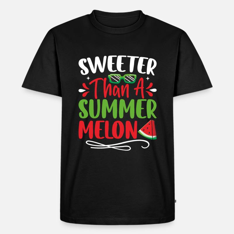 Melon Gift - Männer Premium Bio T-Shirt - Schwarz