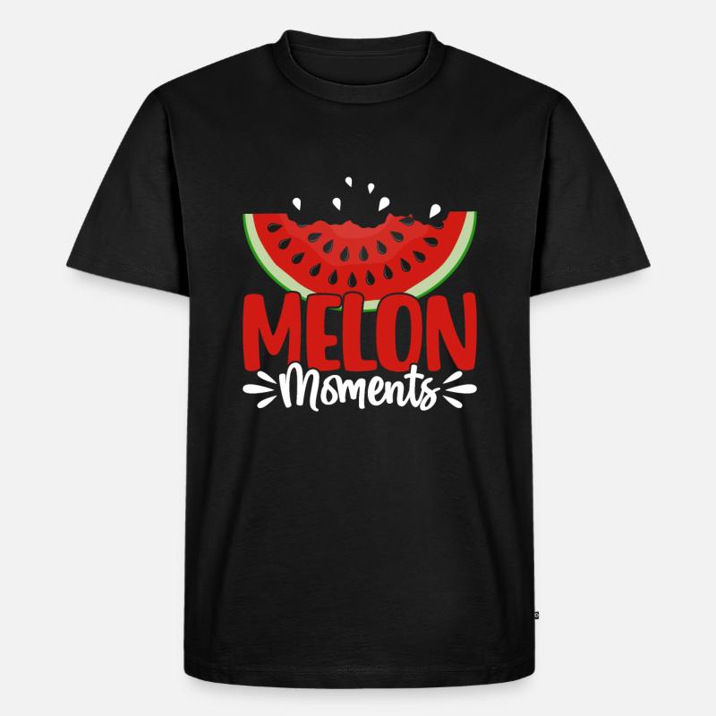 Melon Gift - Männer Premium Bio T-Shirt - Schwarz