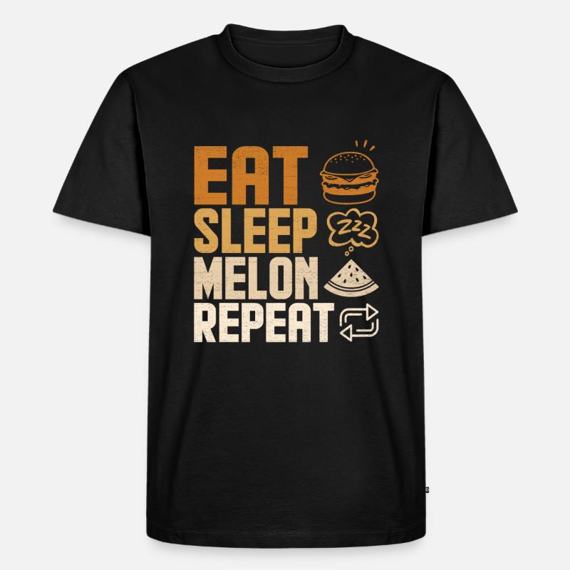 Melon Gift - Männer Premium Bio T-Shirt - Schwarz