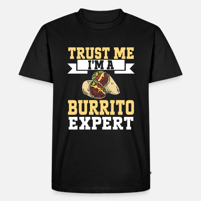 Burrito Gift - Männer Premium Bio T-Shirt - Schwarz
