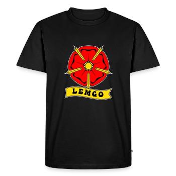 Lipperland, East Westphalia, Lippe Rose, Lippe, Lemgo - Men's Premium Organic T-Shirt - black - Front - Nico (187cm)