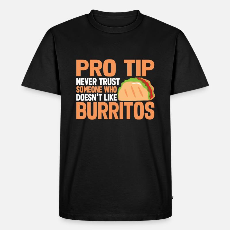 Burrito Gift - Männer Premium Bio T-Shirt - Schwarz